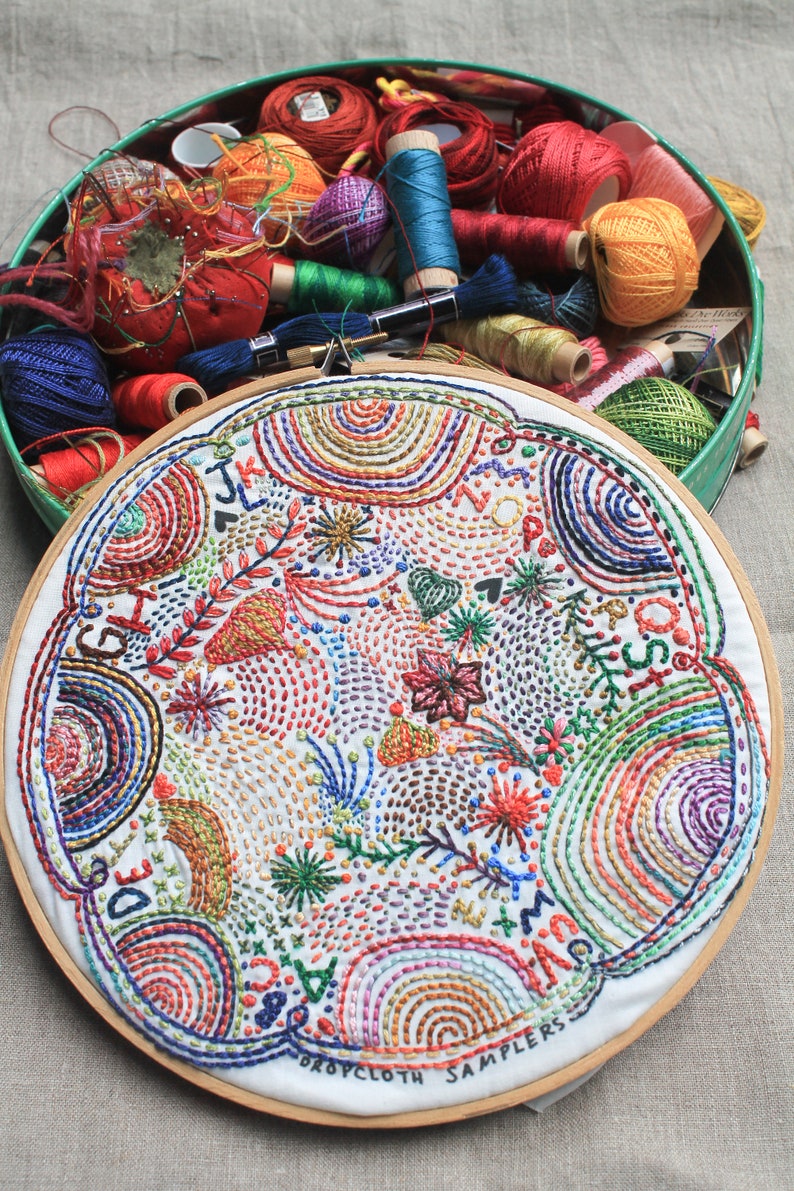 Disco Nap Embroidery Sampler Etsy UK