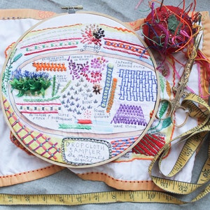 Dropcloth Embroidery Sampler- The Sequel