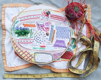 Dropcloth Embroidery Sampler- The Sequel