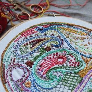 Paisley DIY Embroidery Sampler image 5