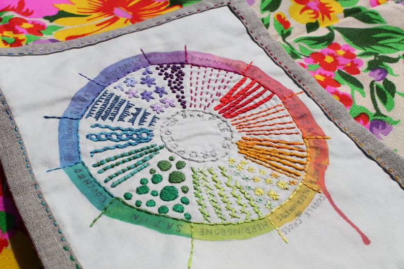 Color Wheel Embroidery Sampler by Dropcloth image 5