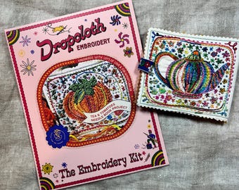 Tea and Tomatoes Needle Book Embroidery Kit