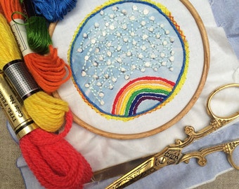 Colorburst Embroidery Single: RAINBOW