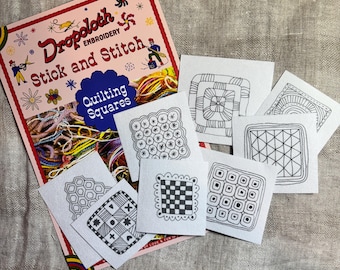 Quilting Squares Stick and Stitch Pack
