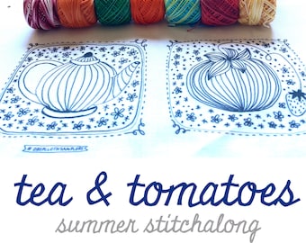 Tea and Tomatoes Embroidery Sampler