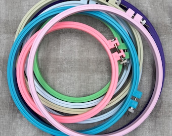 Colored Embroidery Hoops