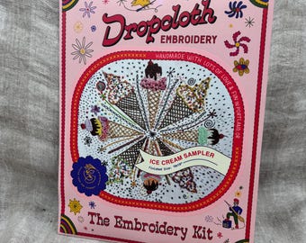 Ice Cream Embroidery Project Kit