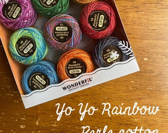 Wonderfil x Dropcloth—Yo Yo Rainbow Perle Cotton