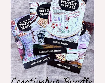 Creativebug Dropcloth Sampler Embroidery  Bundle