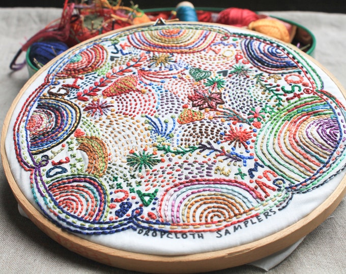 Disco Nap Embroidery Sampler Etsy