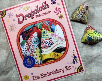Embroidered Pin Cushion KIT from Dropcloth Samplers