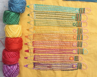 Pencil Embroidery Sampler