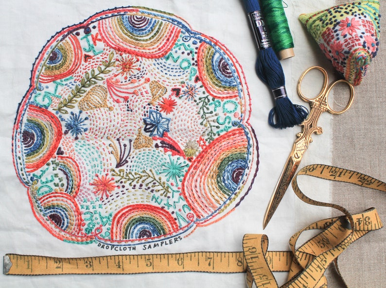 Disco Nap Embroidery Sampler Etsy