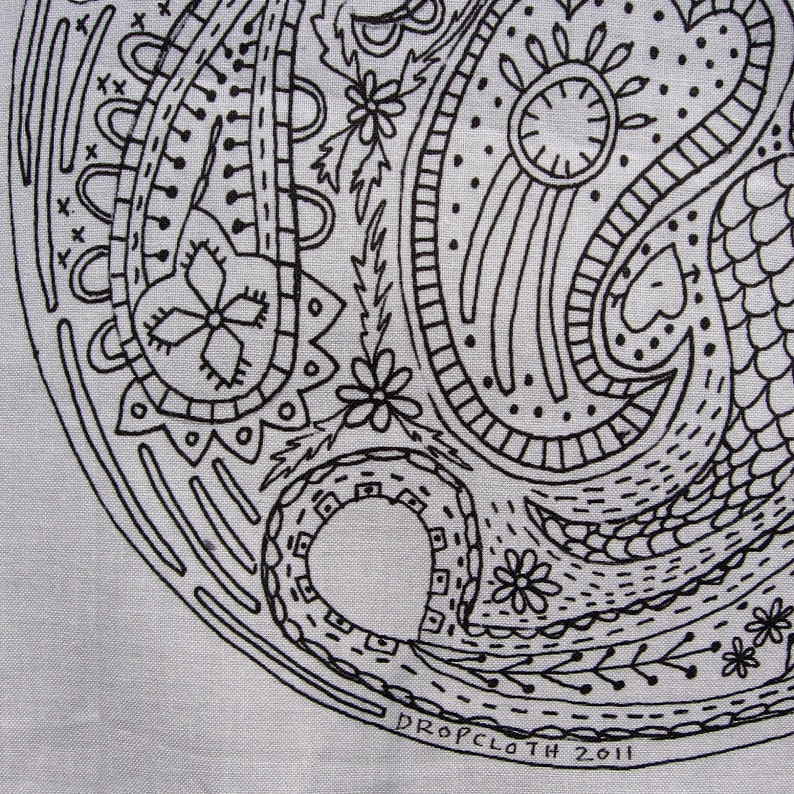 Paisley DIY Embroidery Sampler image 3