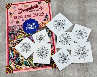 Snowflakes Stick and Stitch Embroidery Pack