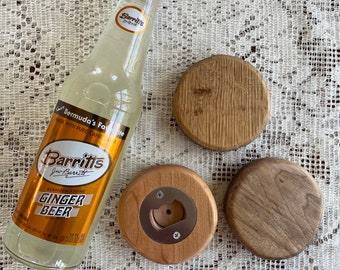 Handmade Wooden Circular Bottle openers