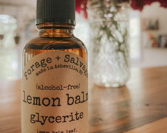 Lemon Balm glycerite, non-alcoholic