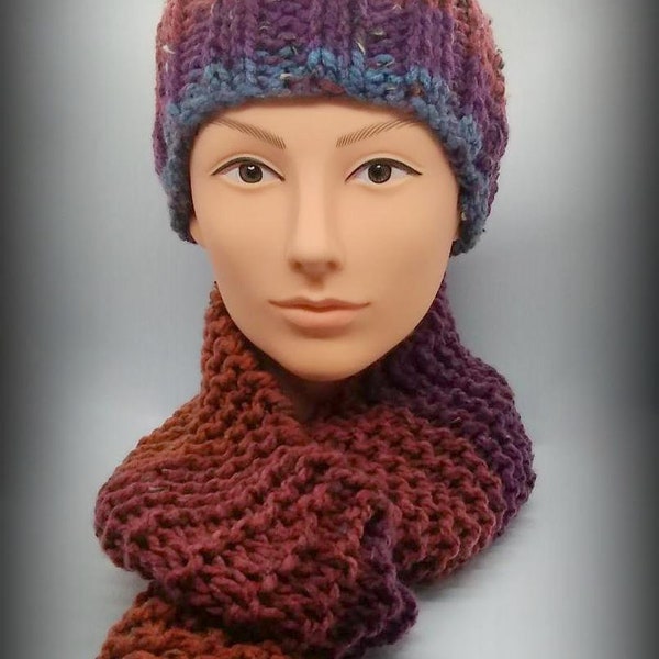 Hand Knitted Scarf - Etsy