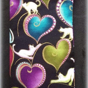 CAT EYEGLASSES CASE - hearts