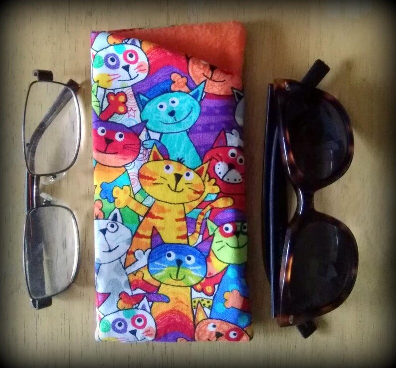 Eyeglass Case Sunglasses Case Glasses Case Cat Eyeglass Etsy