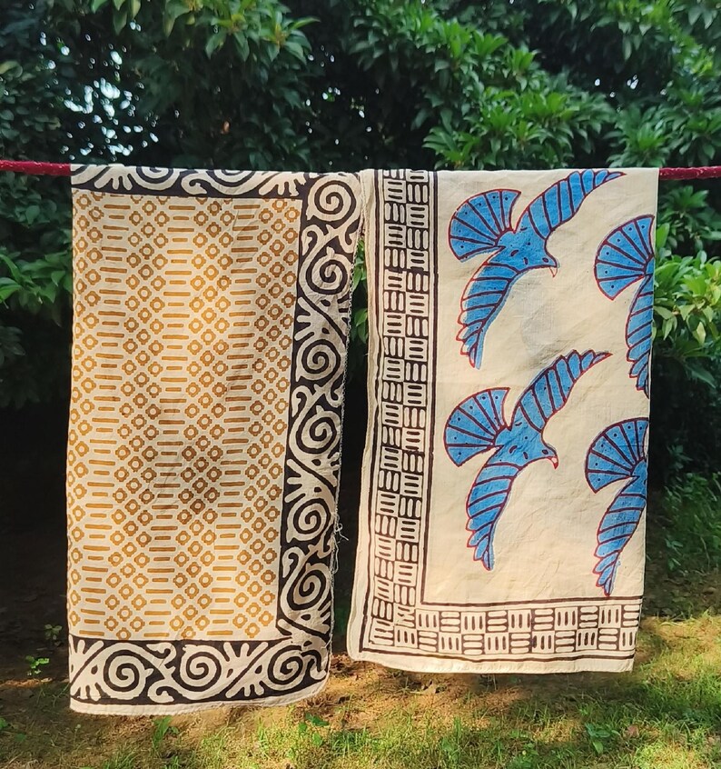 Cotton Bandana Set, Set of 3 Scarves Boho Style 3 Pack, Indian Block Set 3, Eco Cotton Bandanas, Unique Scarf Set Gift