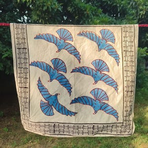 Cotton Bandana Set, Set of 3 Scarves Boho Style 3 Pack, Indian Block Set 3, Eco Cotton Bandanas, Unique Scarf Set Gift