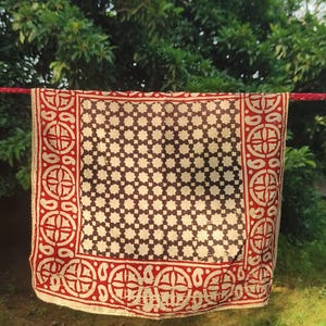 Cotton Bandana Set, Set of 3 Scarves Boho Style 3 Pack, Indian Block Set 3, Eco Cotton Bandanas, Unique Scarf Set Gift