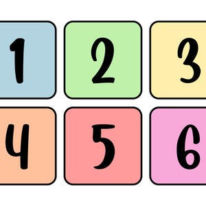 Schede didattiche con i numeri da 1 a 100 stampabili – Conteggio e riconoscimento dei numeri per la scuola materna e l'asilo / Download immediato in PDF