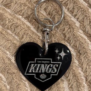 Los Ángeles Kings heart-shaped keychain