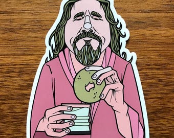 Dude VEHICLE SIZED Sticker from Big Lebowski | Weatherproof Vinyl | Length 4 Inches
