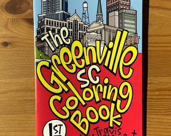 Greenville Coloring Book Hand Drawn