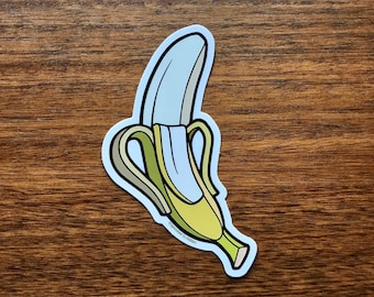 Banana Sticker - 5" Fresh Fruit Food - Waterproof Vinyl Decal - Laptop Water Bottle Bumper Health