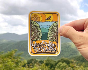 Blue Ridge Parkway VEHICLE SIZED Sticker | Length 4.25 Inches