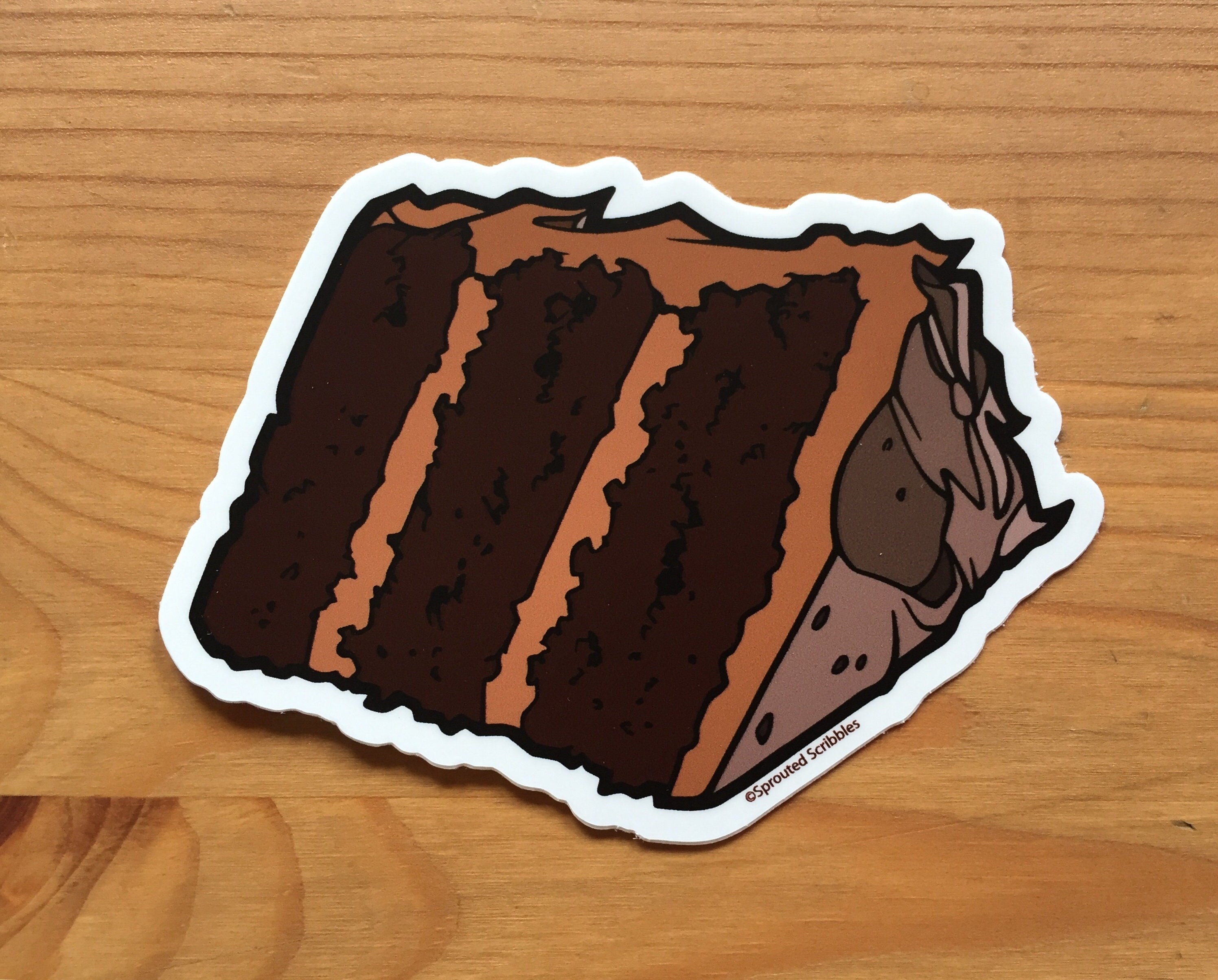 Chocolate Cake Sticker 4 10 2cm Dessert Food Pastry Etsy Chocolate Cake Sticker 4 10 2cm Dessert Food Pastry Etsy