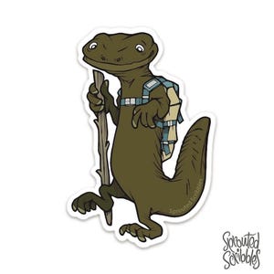 Hiking Hellbender Sticker