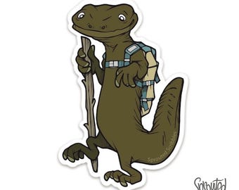 Pegatina de Hellbender de senderismo