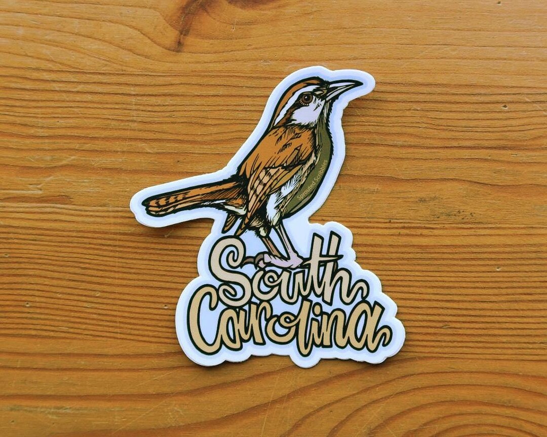Wren Sticker South Carolina Wren Sticker | Weatherproof Vinyl - Etsy