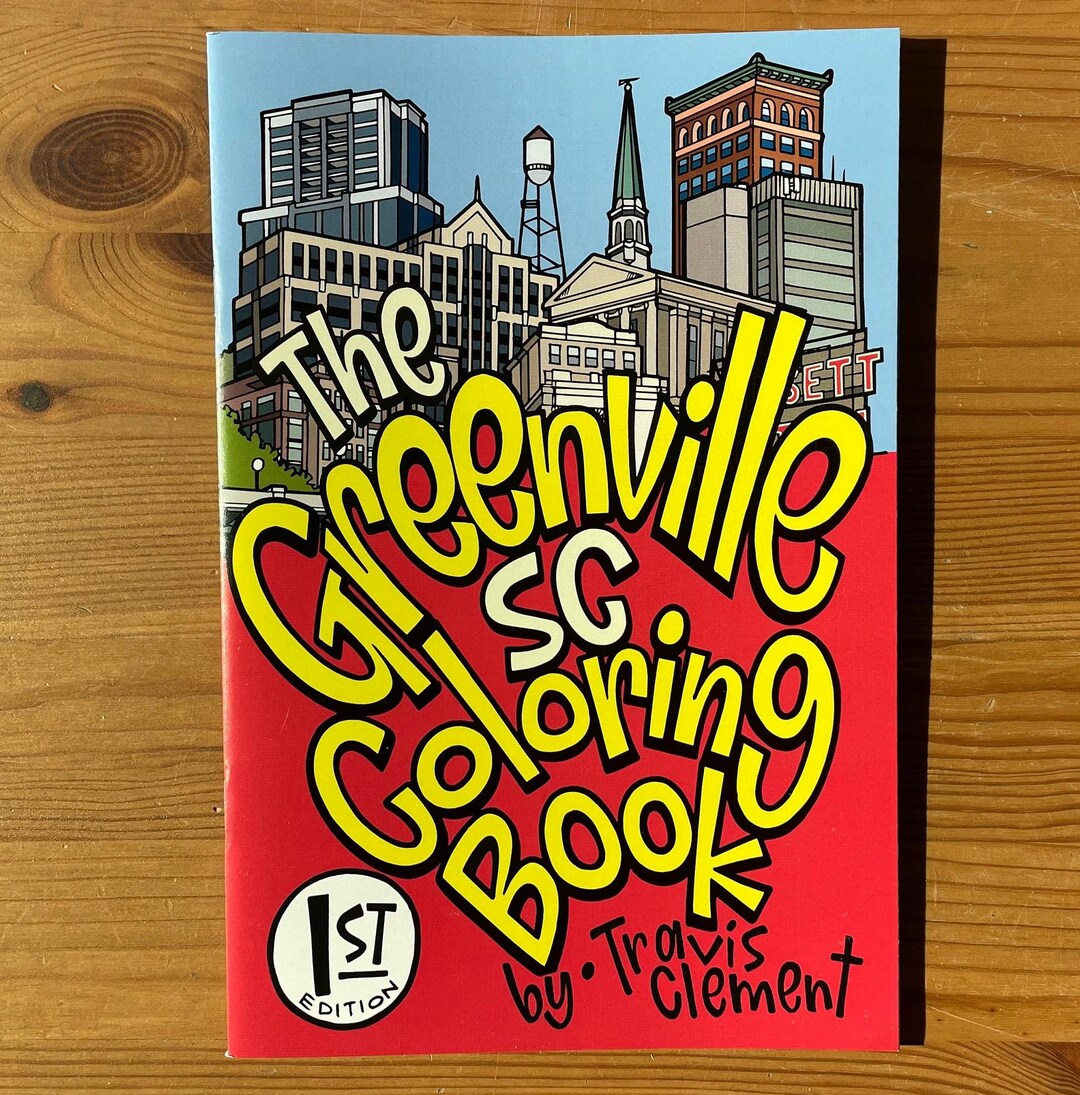Livre de coloriage Greenville (2023) x po, Caroline du Sud