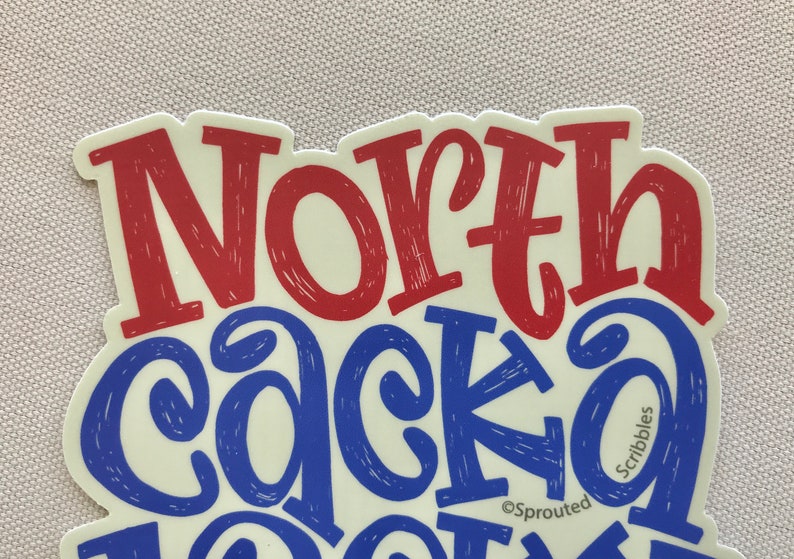 North Carolina Sticker 3.5 8.9cm State Nickname Etsy