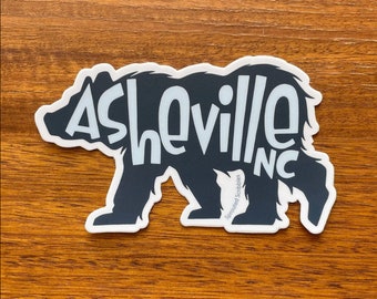 Asheville MAGNET - 4" Bear Travel NC - Refrigerator Decorative Travel Souvenir North Carolina