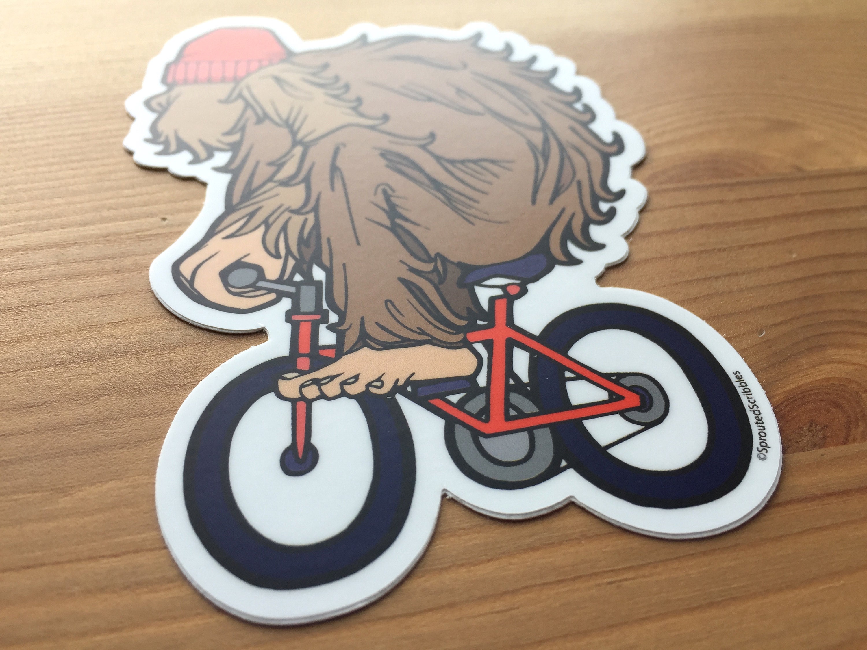 custom yeti bike decals