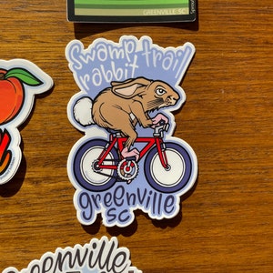 Greenville Sticker SC - 3.2" to 4.5" South Carolina Downtown City ...
