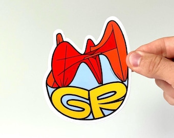 Grand Rapids Michigan Sticker VEHICLE SIZED | GR Calder | Weatherproof Vinyl | Length 4.5 Inches
