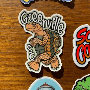 Greenville Sticker SC - 3.2" to 4.5" South Carolina Downtown City ...