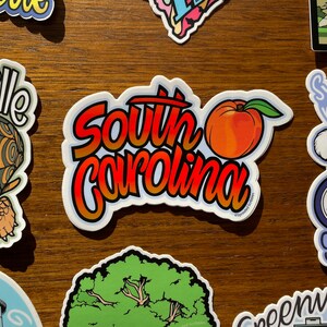 Greenville Sticker SC - 3.2" to 4.5" South Carolina Downtown City ...