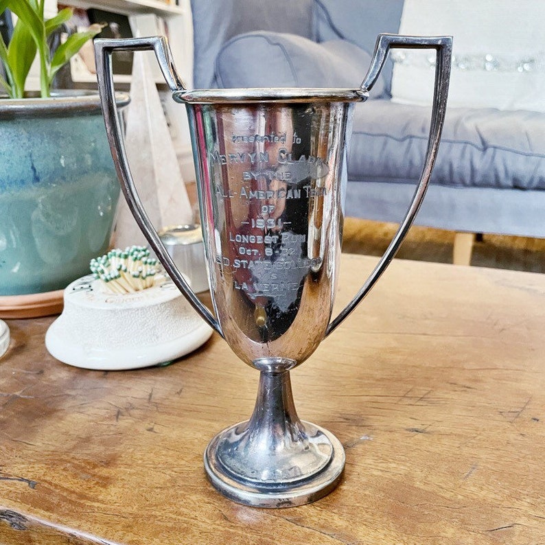 1931 Silver Plated Longest Run Trophy 1931 Silver Plated Longest Run Trophy