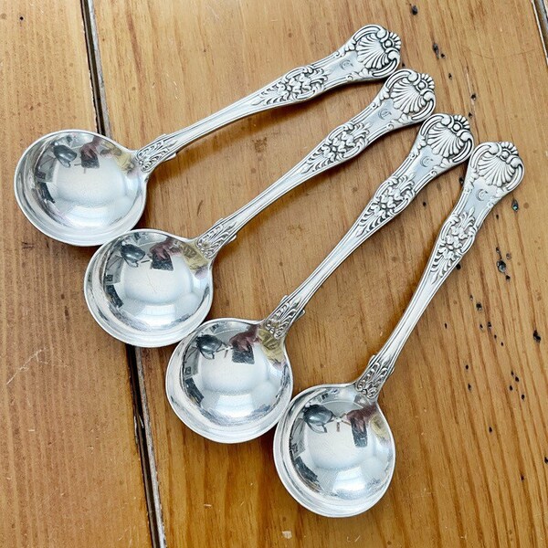 Set of 4 Antique Tiffany & Co Spoons - C Monogram