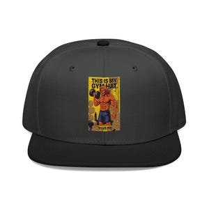 Gym Snapback Hat | Funny Workout Cap, Fitness Gift, Embroidered Cap, Activewear Accessory, Gym Lover&#39;s Hat