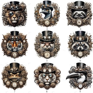 Stryköverföring, Steampunk-djur, strykmotiv