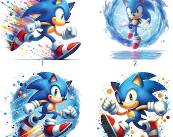 Parche termoadhesivo, Sonic, Sega, motivo termoadhesivo